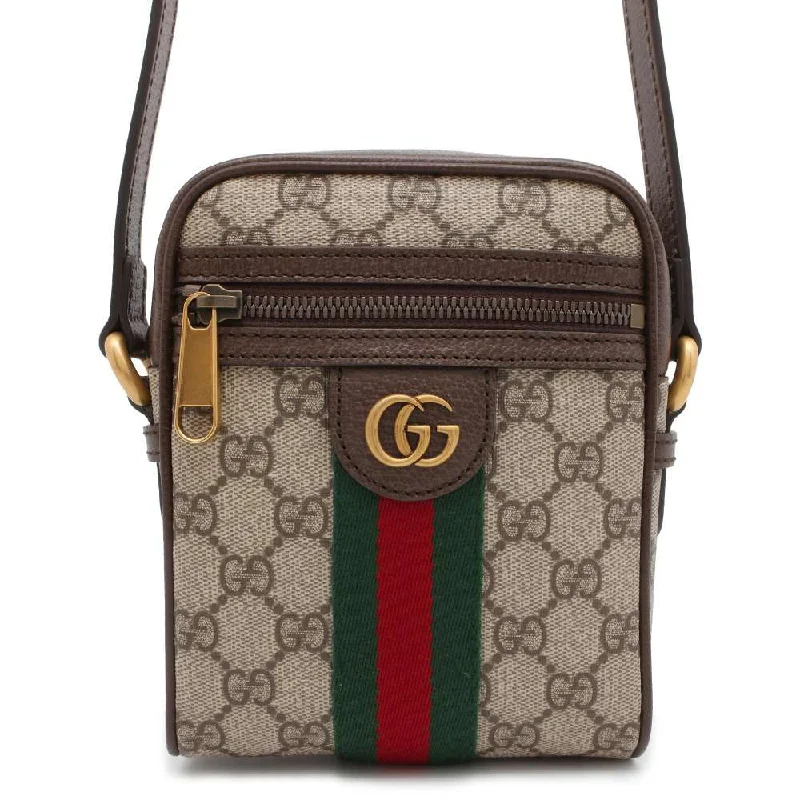 Gucci crossbody bags for women with adjustable leather strapsGUCCI GG Supreme Offdia Shoulder Bag Beige/Brown 598127 GG Canvas Leather