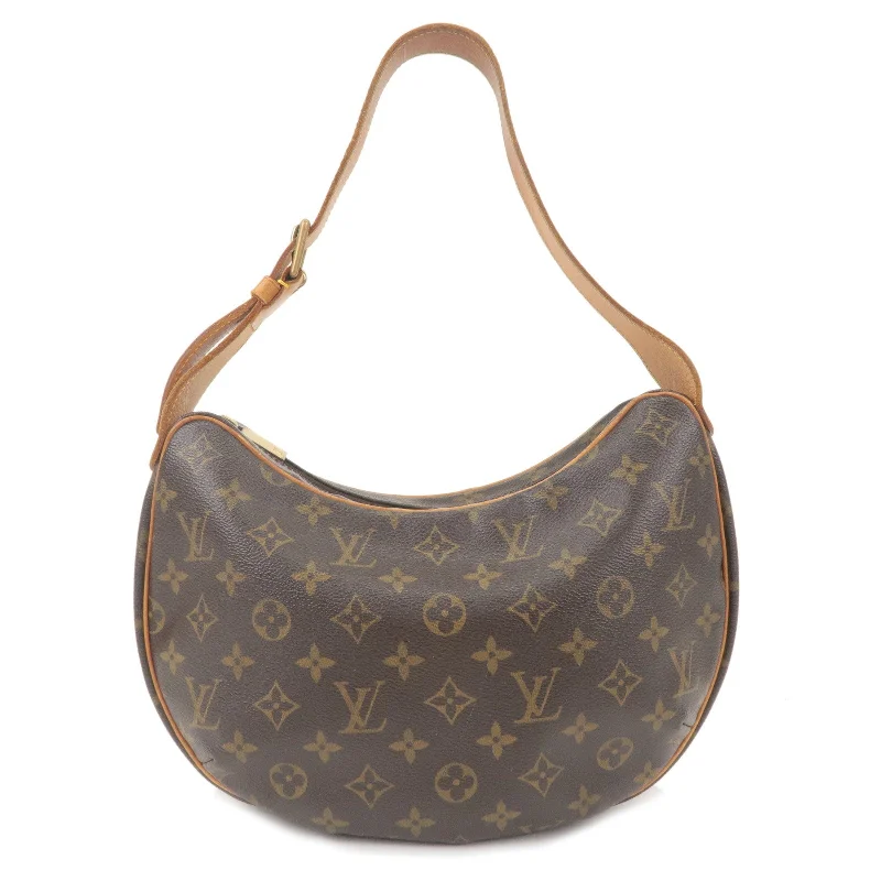 Ladies Louis Vuitton shoulder bags with a wide - width strap for comfortLouis Vuitton Monogram Croissant MM Hand Bag Shoulder Bag M51512