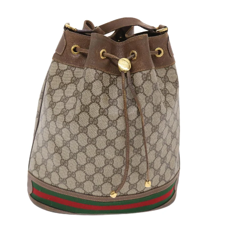 Women Gucci crossbody bags in a bold red colorGUCCI GG Canvas Web Sherry Line Shoulder Bag Beige Red Green  tb826