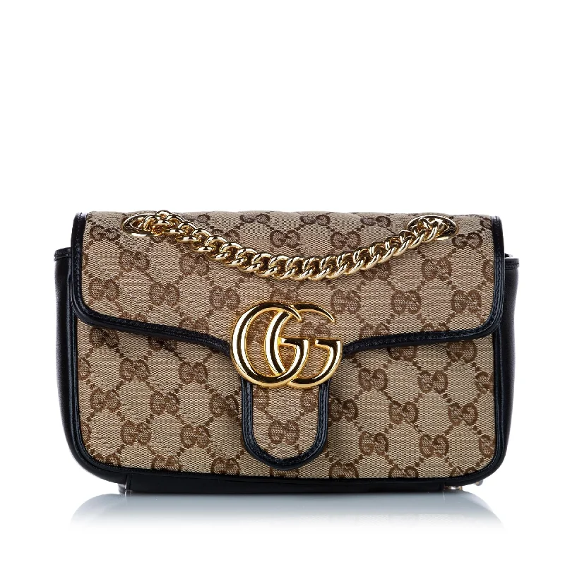 Ladies Gucci Dionysus bags with a star - shaped charmGucci GG Canvas Marmont Crossbody Bag