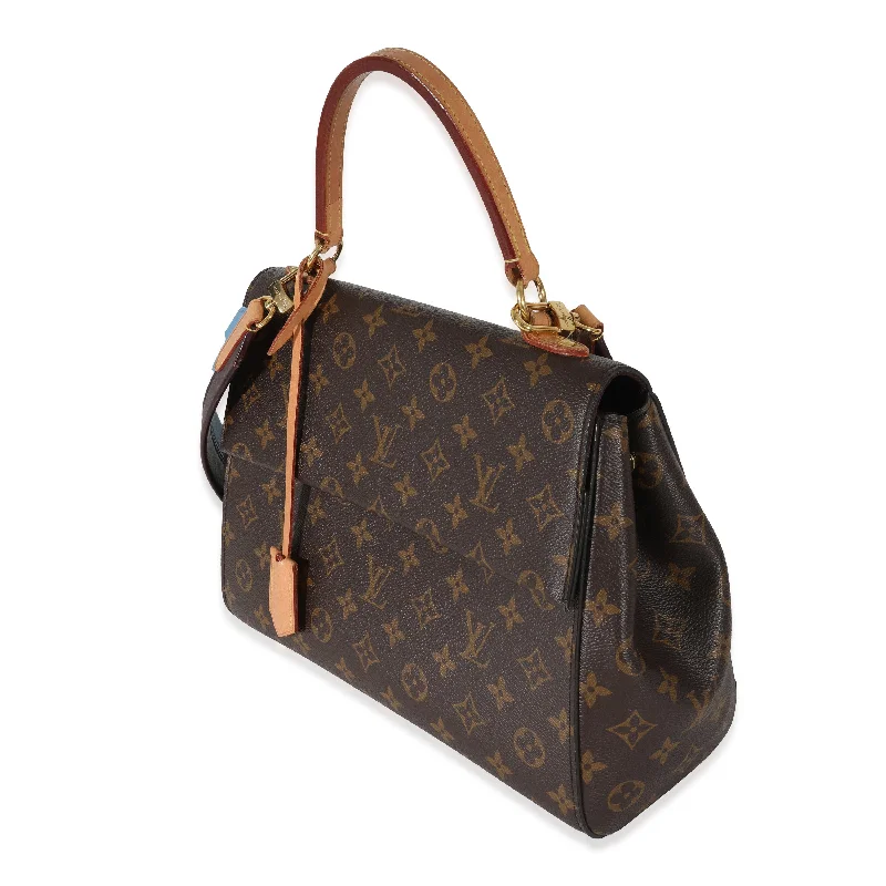 Louis Vuitton bags with a zippered interior pocket for better organizationLouis Vuitton Monogram Canvas Blue Glacial Cluny MM