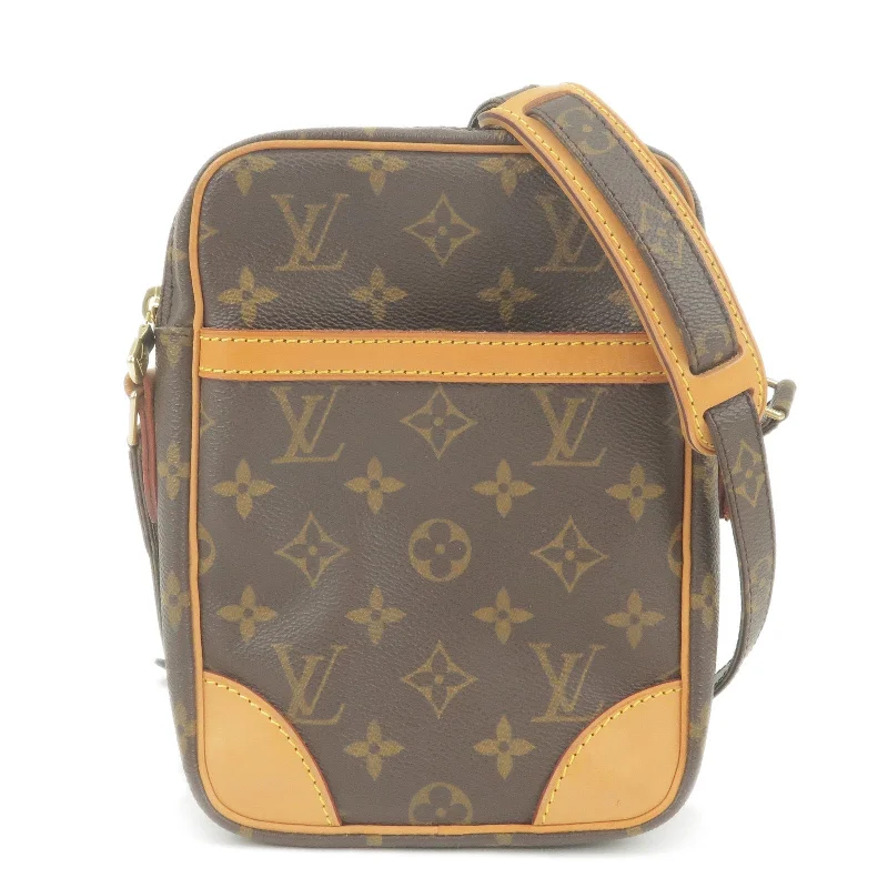 Louis Vuitton backpacks with a hidden back pocket for securityLouis Vuitton Monogram Danube Shoulder Bag M45266