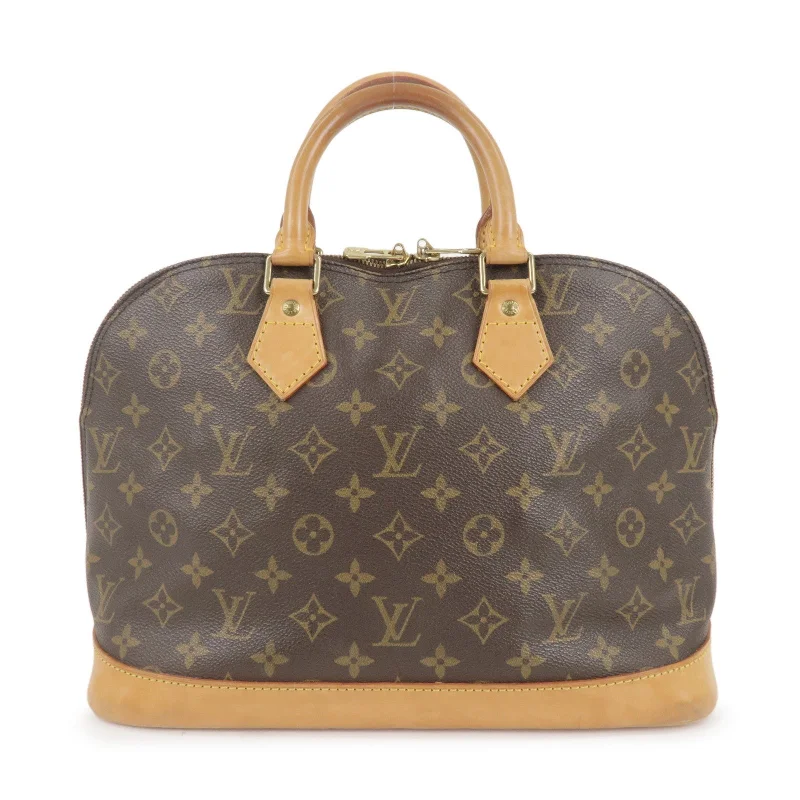 Louis Vuitton backpacks with a multi - pocket organization for functionalityLouis Vuitton Monogram Alma Hand Bag Brown M51130