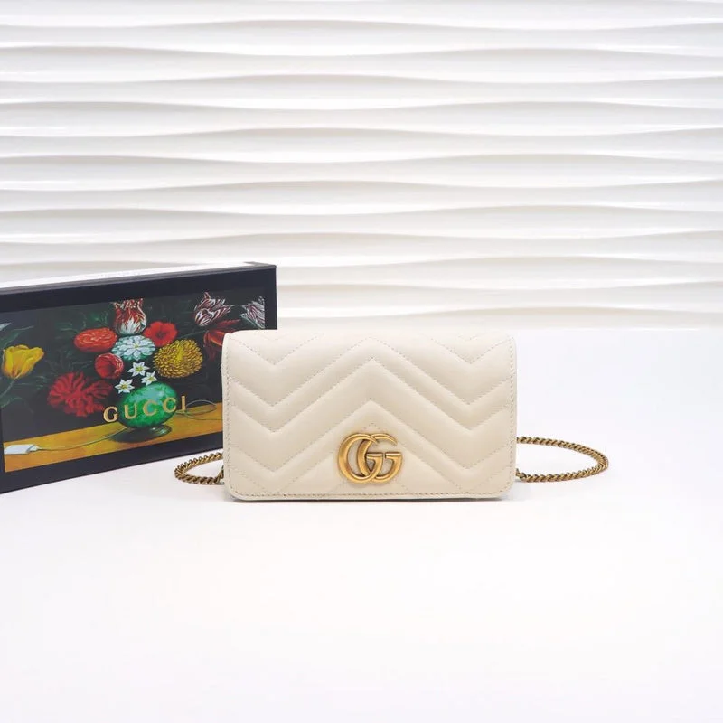 Women Gucci bags with a front - zip pocket for small itemsWF - Gucci Bags - 1132