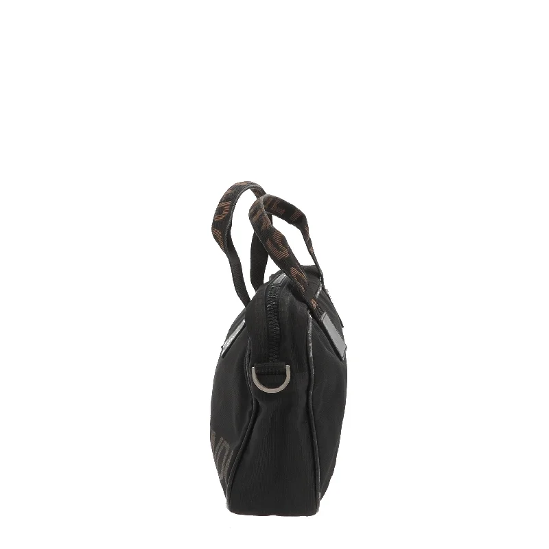 Fendi crossbody bags with a faux fur trim for a warm and stylish winter accessoryFENDI Handbag in Black Fabric