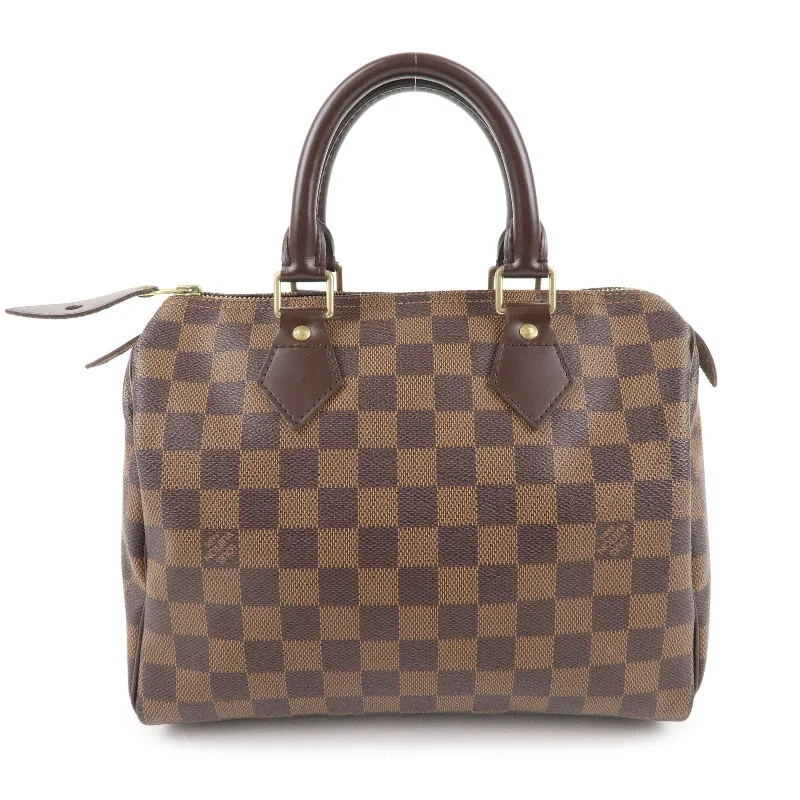 Louis Vuitton crossbody bags with a woven leather strap for textureLouis Vuitton Damier Speedy 25 Boston Bag Hand Bag N41532