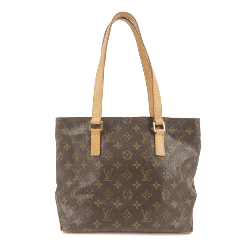 Louis Vuitton backpacks with a padded laptop compartment for travelLouis Vuitton Monogram Cabas Piano Tote Bag Brown M51148