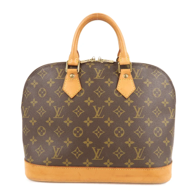 Louis Vuitton backpacks with a sleek, minimalist design for styleLouis Vuitton Monogram Alma Hand Bag Brown M51130