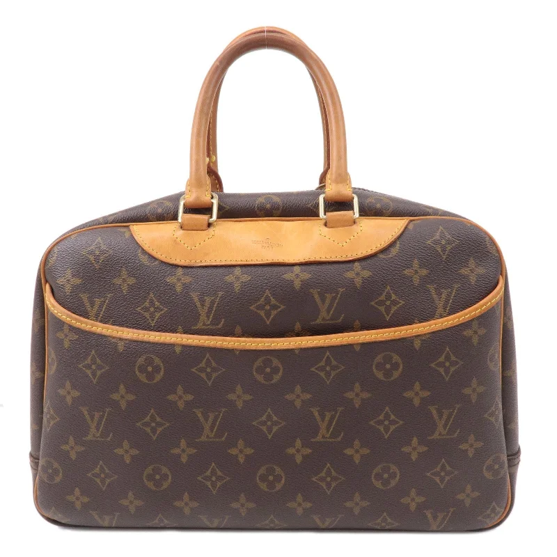 Medium - sized Louis Vuitton tote bags for work and shoppingLouis Vuitton Monogram Deauville Hand Bag Brown M47270