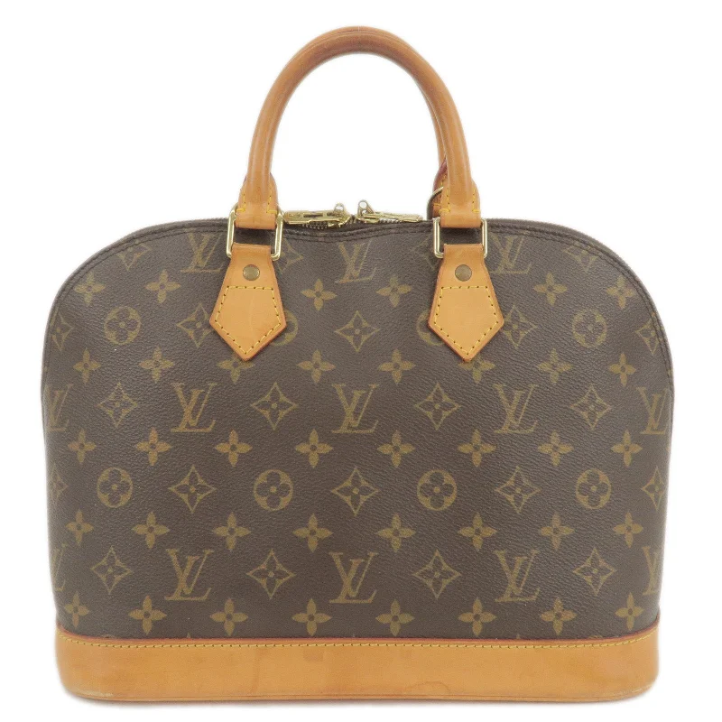 Louis Vuitton handbags with a beaded trim for a touch of glamourLouis Vuitton Monogram Alma Hand Bag M51130