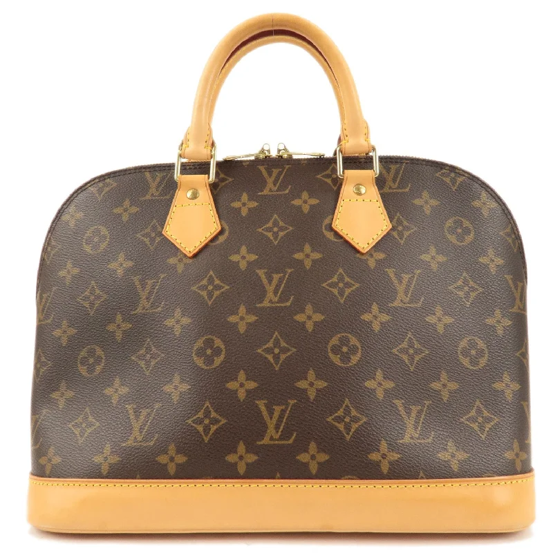 Louis Vuitton handbags with a beaded trim for a touch of glamourLouis Vuitton Monogram Alma Hand Bag M51130