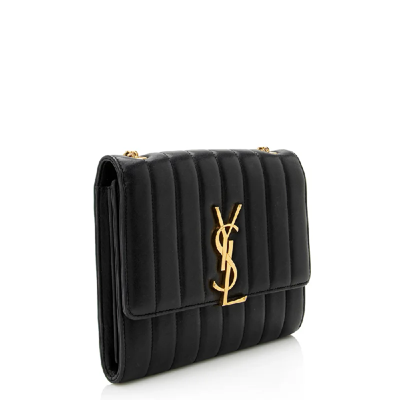 Yves Saint Laurent bags in vibrant colorsSaint Laurent Matalasse Calfskin Vicky Chain Wallet 21988