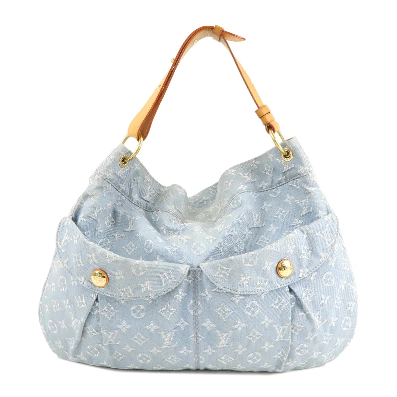 Ladies Louis Vuitton shoulder bags with a magnetic - closure flap for easeLouis Vuitton Monogram Denim Daily GM Shoulder Bag M40492