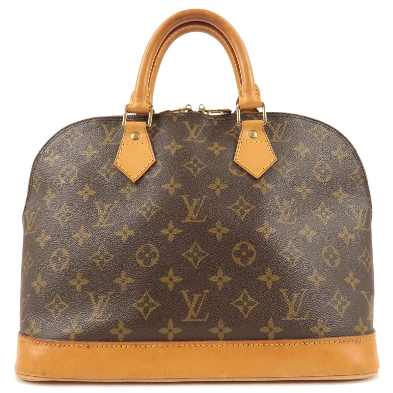 Ladies Louis Vuitton shoulder bags with a wide - width strap for comfortLouis Vuitton Monogram Alma Hand Bag M51130