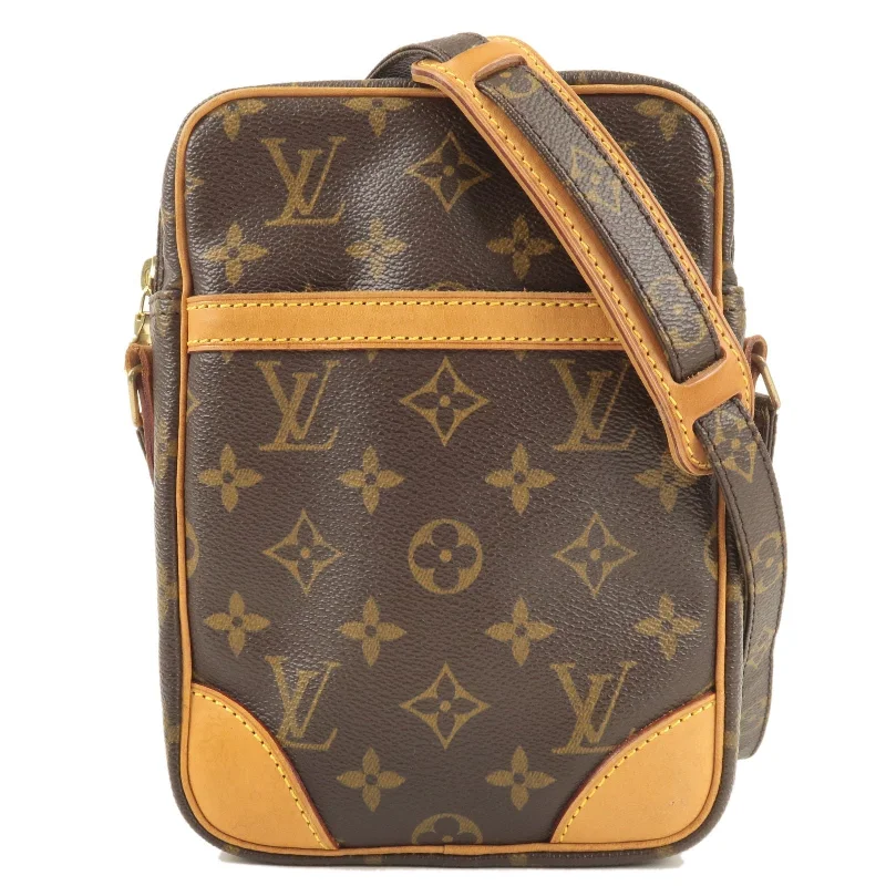 Louis Vuitton crossbody bags in a bold red color for a statementLouis Vuitton Monogram Danube Shoulder Bag M45266