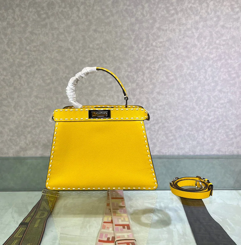 Ladies Fendi Peekaboo bags with a textured leather surface for a more tactile and luxurious feelWF - Fendi Bags - 086