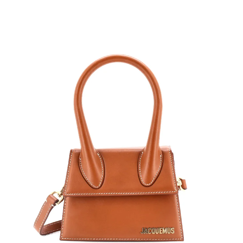 Minimalist leather handbagsLe Chiquito Moyen Bag Leather Moyen