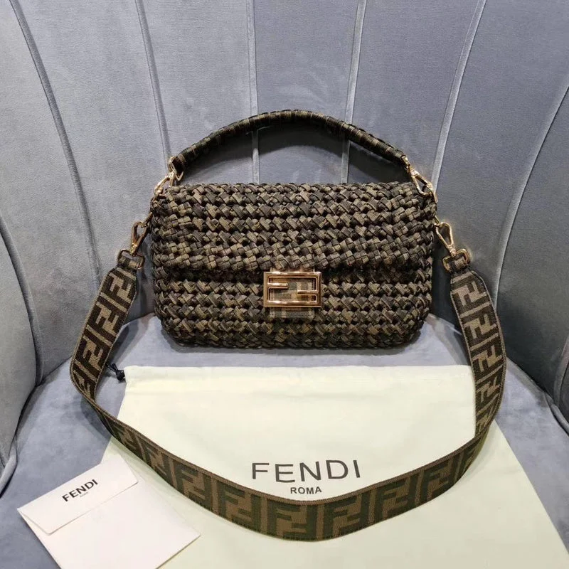 Fendi bags with a magnetic - closure card holder inside for easy access to cardsWF - Fendi Bags - 087