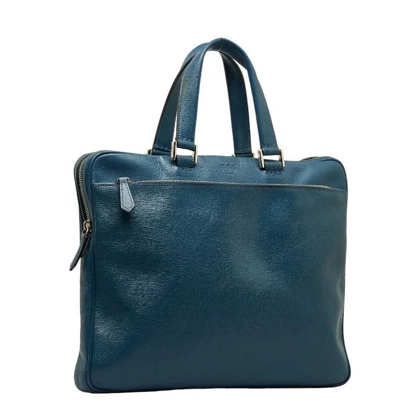 Fendi Baguette bags with a studded leather trim for a bold and edgy lookFENDI FENDI 7VA339 Business Bag Laser Light Blue