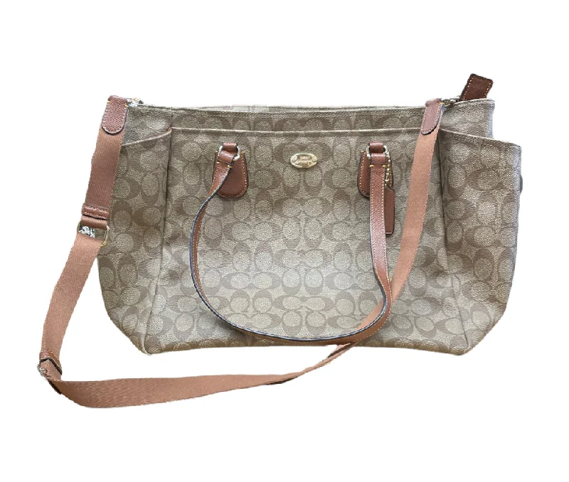 Ladies Coach Borough bags in a pastel shade for a soft and delicate appearanceHandbag Designer By Coach  Size: Large