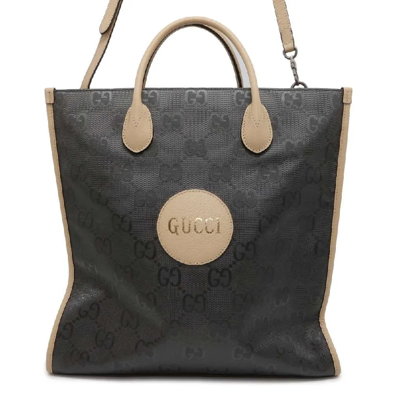 Gucci backpacks for women with a hidden back pocketGUCCI Off the Grid Tote Bag Beige/Gray 630355 Nylon Leather