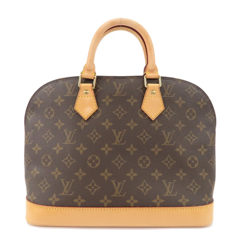 Louis Vuitton handbags with a metal - framed clasp for durabilityLouis Vuitton Monogram Alma Hand Bag Brown M51130