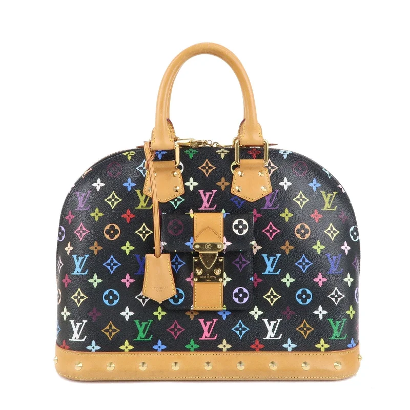 Louis Vuitton crossbody bags with a keychain holder for practicalityLouis Vuitton Monogram Multi Color Alma Hand Bag Noir M40442