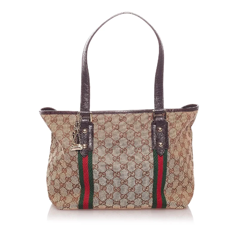 Women Gucci tote bags in GG Supreme canvas for a branded feelGucci GG Canvas Jolicoeur Tote Bag