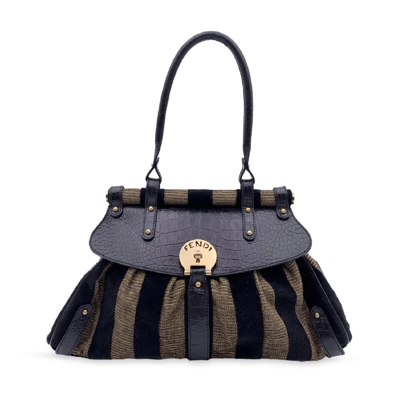 Fendi handbags with a metal - framed clasp for durability and a stylish lookFendi Handbag Magic