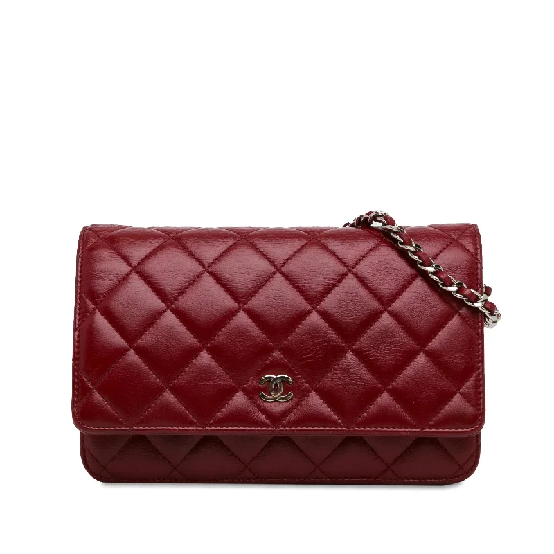 Yves Saint Laurent luxury handbags for womenRed Chanel Classic Lambskin Wallet on Chain Crossbody Bag