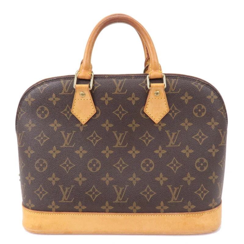 Louis Vuitton crossbody bags with adjustable shoulder straps for comfortLouis Vuitton Monogram Alma Hand Bag Brown M51130