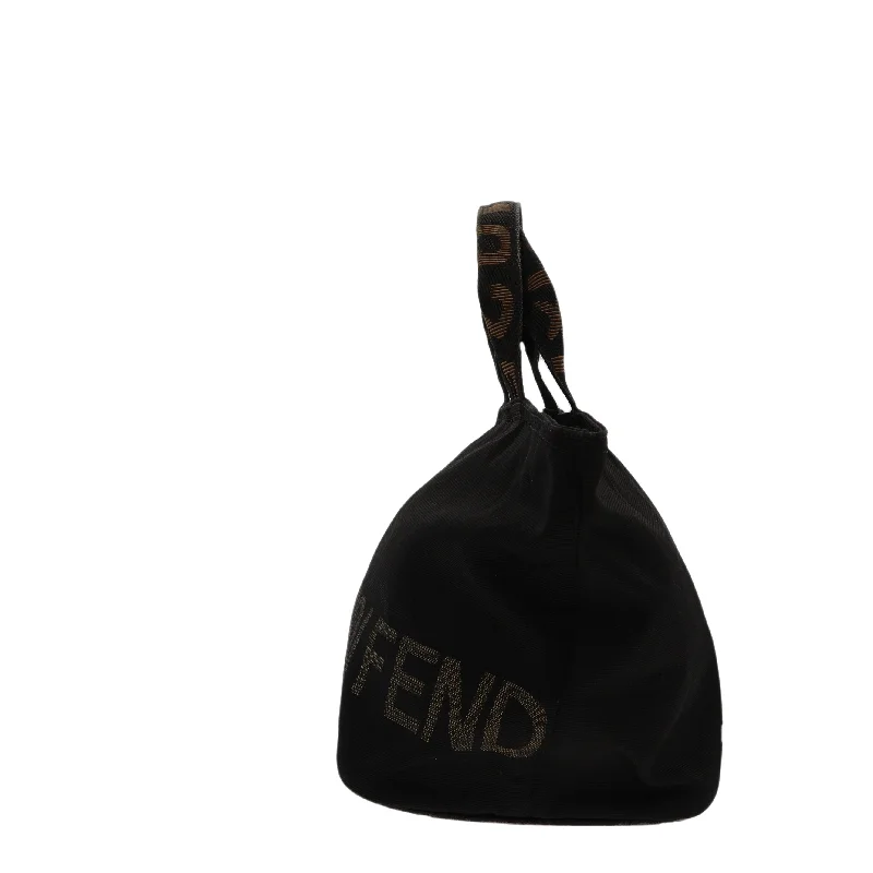 Fendi backpacks with a retractable handle for easy transportationFENDI Handbag in Black Fabric