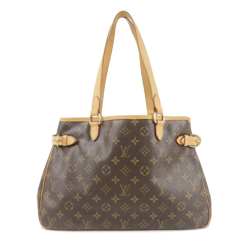 Ladies Louis Vuitton shoulder bags with a single - handle silhouetteLouis Vuitton Monogram Batignolles Horizontal Tote Bag M51154