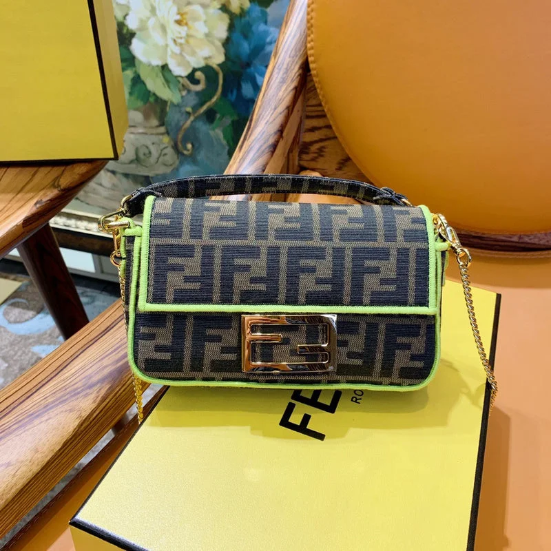 Fendi Baguette bags with a detachable shoulder strap for hands - free convenienceWF - Fendi Bags - 070