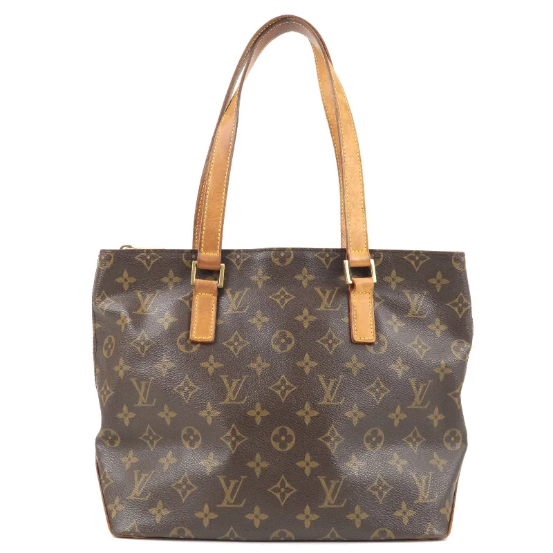 Ladies Louis Vuitton shoulder bags with a wide - width strap for comfortLouis Vuitton Monogram Cabas Piano Tote Bag Hand Bag M51141