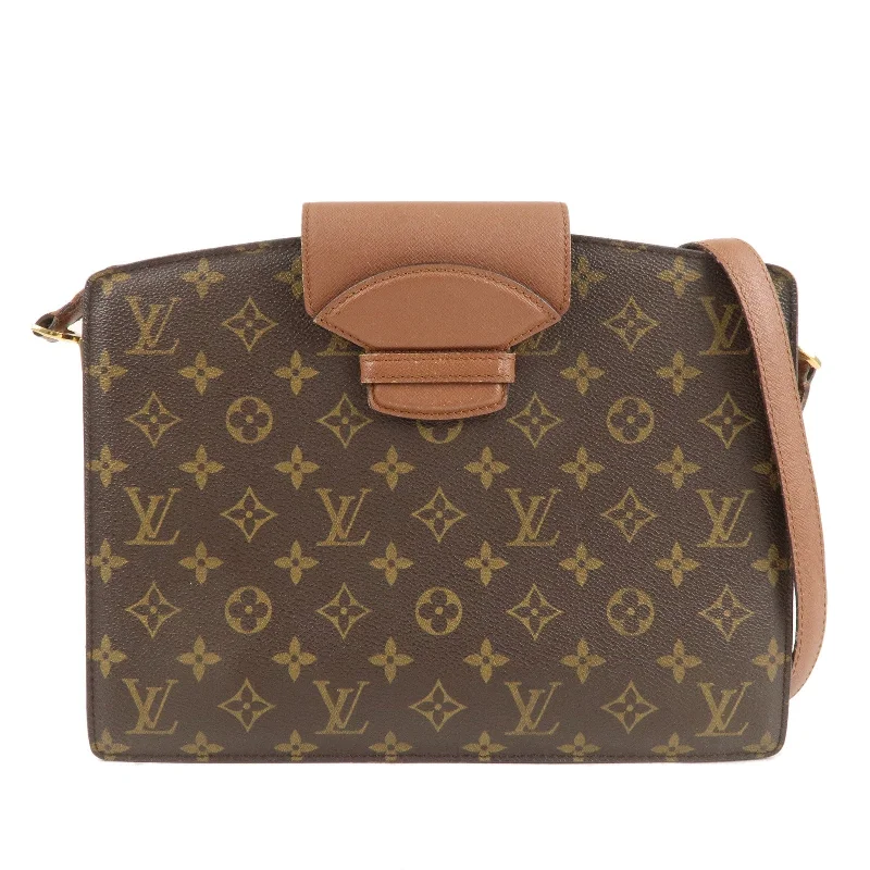 Louis Vuitton backpacks with a sleek, minimalist design for styleLouis Vuitton Monogram Courcelles Shoulder Bag Brown M51375