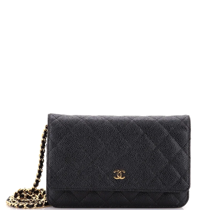 Affordable designer bag dupesWallet on Chain Quilted Caviar