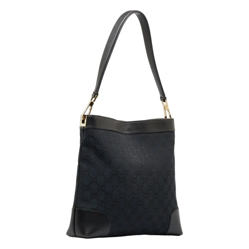 Women Gucci bags with a zippered interior pocketGucci GG canvas handBag one shoulder Bag 001 4231 black leather ladies