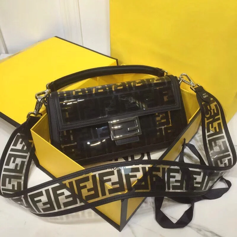 Ladies Fendi shoulder bags with a magnetic - closure flap for easy opening and closingWF - Fendi Bags - 092