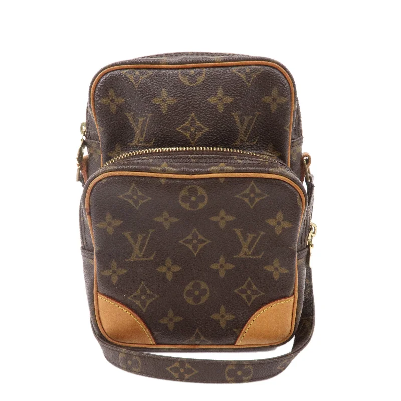 Louis Vuitton Alma bags with a leather - wrapped handle for a luxurious feelLouis Vuitton Monogram Amazone Shoulder Bag Brown M45236