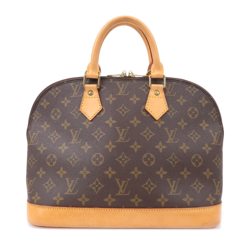 Louis Vuitton crossbody bags in a bold red color for a statementLouis Vuitton Monogram Alma Hand Bag Brown M51130