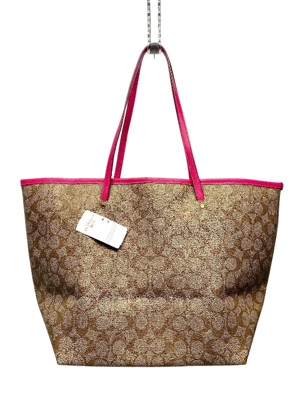 Coach bags with a back - zip pocket for storing valuables securelyTote Designer By Coach  Size: Large