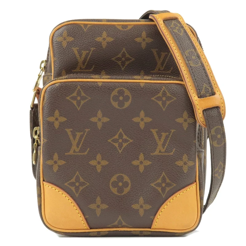 Ladies Louis Vuitton shoulder bags with a wide - width strap for comfortLouis Vuitton Monogram Amazone Shoulder Bag Crossbody M45236