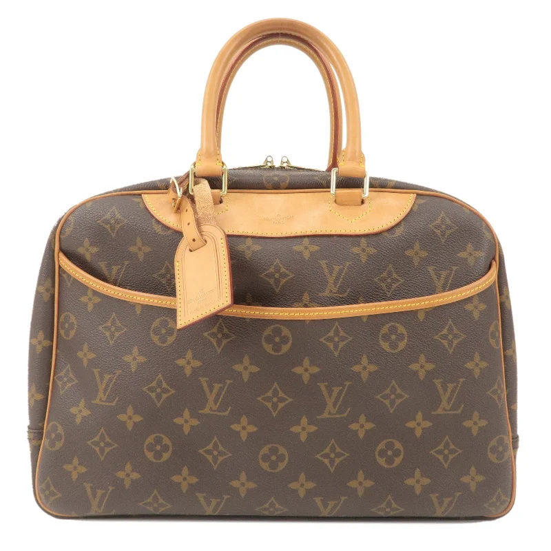 Louis Vuitton Speedy bags in monogram canvas for a classic lookLouis Vuitton Monogram Deauville Hand Bag Brown M47270