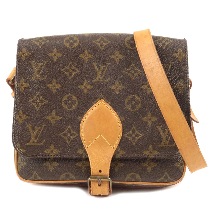 Ladies Louis Vuitton Capucines bags with a detachable shoulder strapLouis Vuitton Monogram Cartouchiere MM  Shoulder Bag M51253