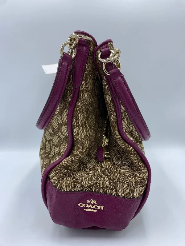 Coach crossbody bags with a printed floral pattern for a feminine touchHandbag Designer By Coach  Size: Large