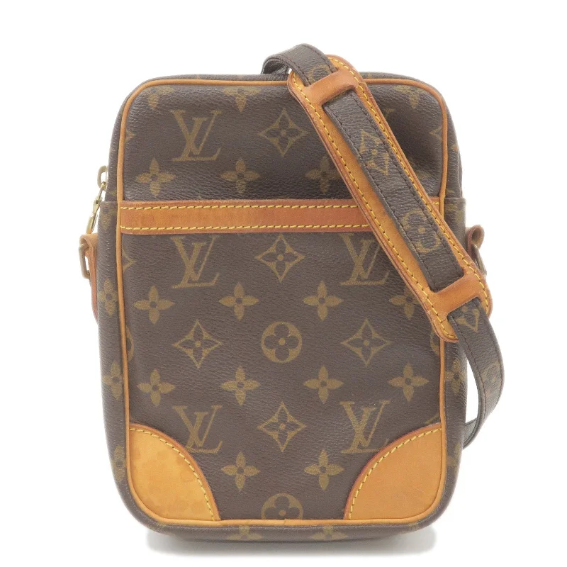 Ladies Louis Vuitton shoulder bags with a tassel decoration for charmLouis Vuitton Monogram Danube Shoulder Bag M45266