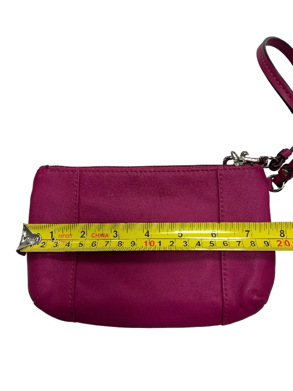 Coach Borough bags with a structured silhouette and a magnetic - snap closureWristlet By Coach  Size: Medium