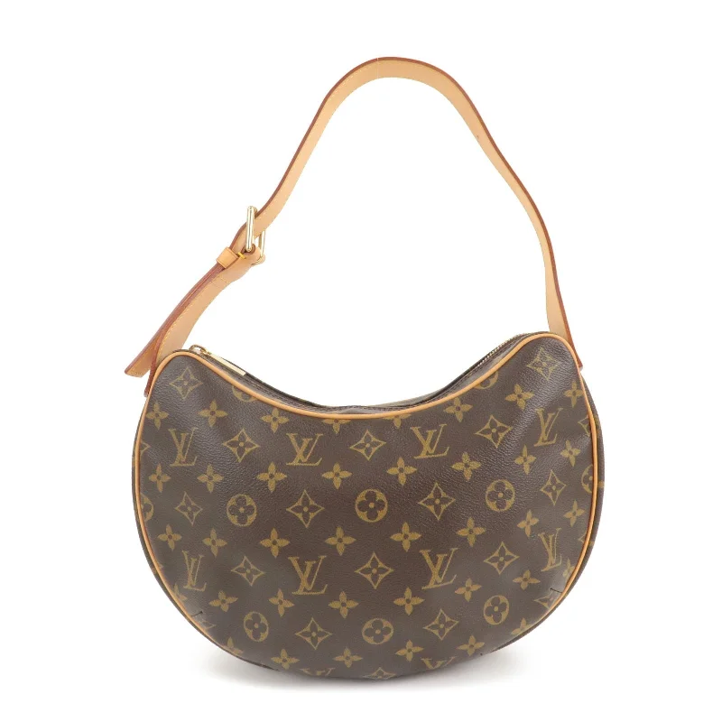 Louis Vuitton Petite Malle bags with a hard - shell structure for uniquenessLouis Vuitton Monogram Croissant MM Shoulder Bag Hand Bag M51512