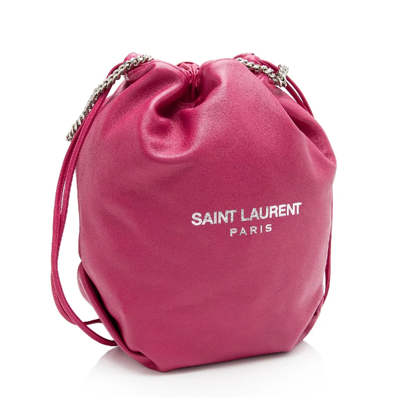 Yves Saint Laurent luxury handbags for womenSaint Laurent Leather Teddy Small Bucket Bag xicq3g